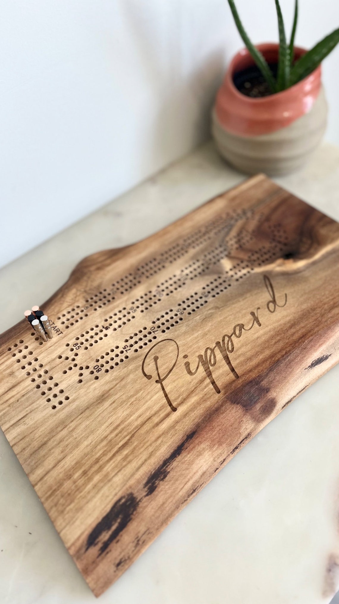 Personalized Cribbage Board Family Heirloom Gift Personalized Crib