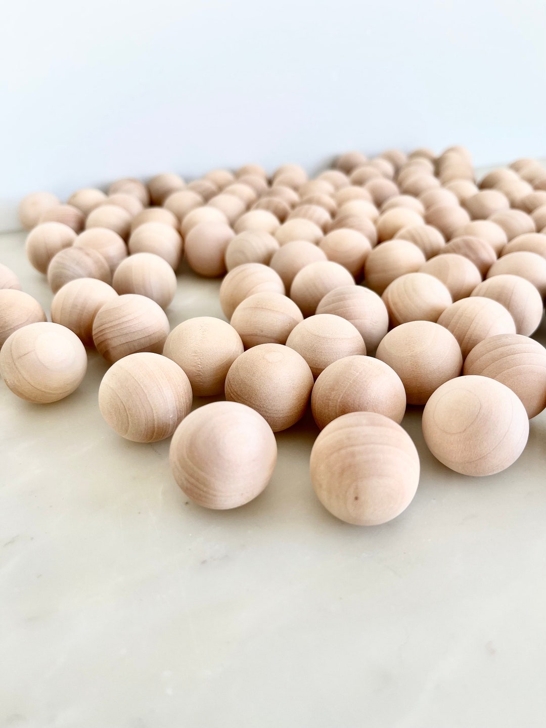 Wooden Craft Ball 1in Round Wood Ball Wooden Doll Head Solid Etsy UK