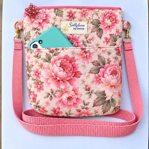 Luna Pocket Crossbody Bag PDF Sewing Pattern, Beginner Zipper Bag (Digital Download)