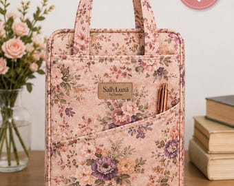 Bible Cover Tote Sewing Pattern, Book Sleeve with Handles, Beginner Friendly (PDF Download)