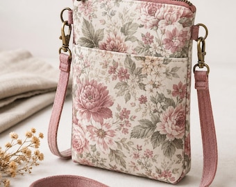 Luna Pocket Crossbody Bag PDF Sewing Pattern, Beginner Zipper Bag (Digital Download)