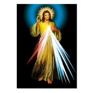 Jesus Devine Mercy 3D Printed Moving Poster, Lenticular Holographic Wall Art Deco | Posters & Pictures