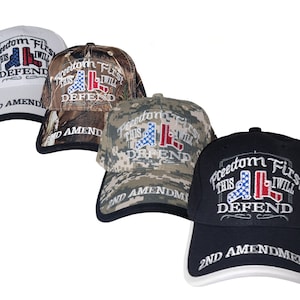 Freedom First, This I Will Defend&quot; 2nd Amendment Hat/Baseball Cap