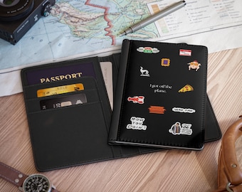 F.R.I.E.N.D.S Black Passport Cover
