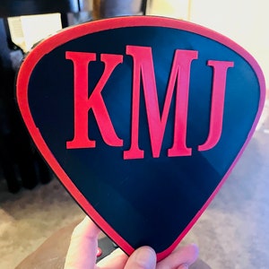 Guitar Pick Custom Oversized 3d Printed Wall Art, musicians gift