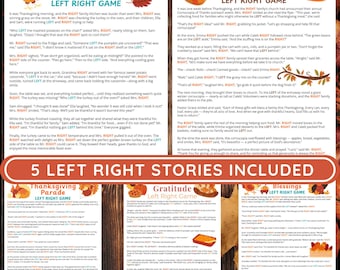 Thanksgiving Left Right Game PDF Mega Bundle | Holiday Party Game | Family and Group Activity
