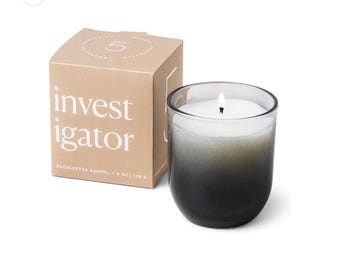 Candela Paddywax Investigator, Eucalipto Santal, 5 oz