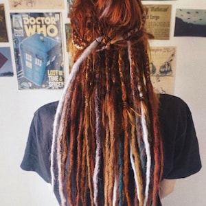 Dreadlocks, Cyberdreads with high quality kanekalon synthetic hair