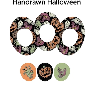 Halloween Dexcom G7 Patch with Optional Transmitter Stickers | 3 pack | Hypoallergenic | Waterproof