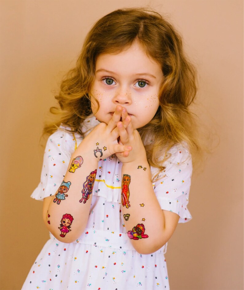 Temporary Tattoos for Kids Kids Birthday Party Favors Face Etsy