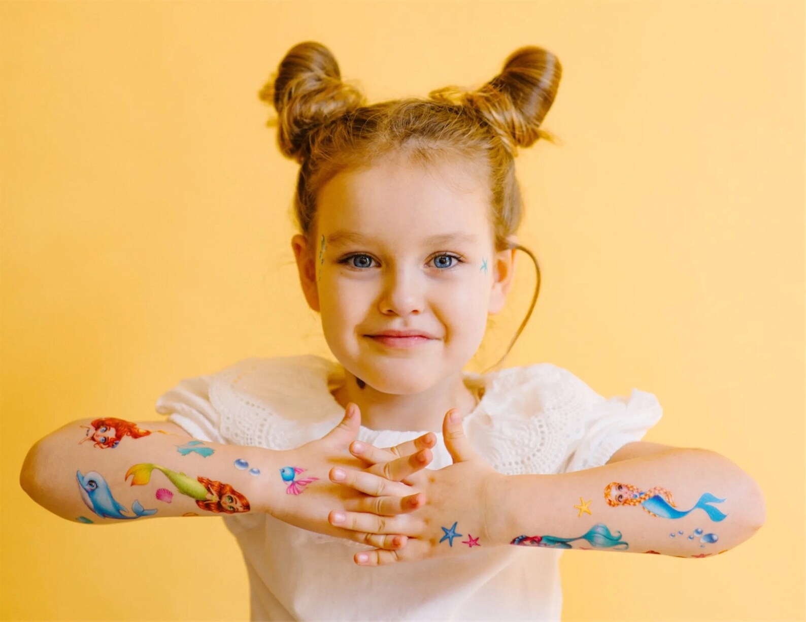 Temporary Tattoos for Kids, Gift for Kids, Mermaid Tattoo, Temporary Tattoo, Cute Stickers