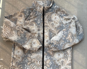 Floral Front Zip