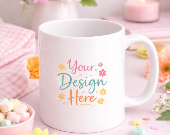 Custom Mug – Add Your Design | Personalized Coffee Mug | Gift for Him or Her | Custom Cup | 11oz or 15oz Mug
