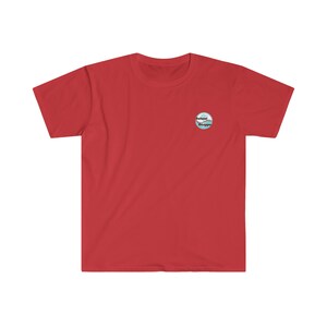May include: Red short-sleeved t-shirt with a small, round, blue and white logo that says "National Drygar" on the left chest.