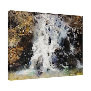 Cascading Small Waterfall, Wall Art
