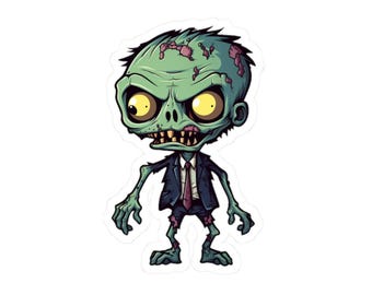 Zombie Vinyl Sticker – Halloween Horror Fan Decal