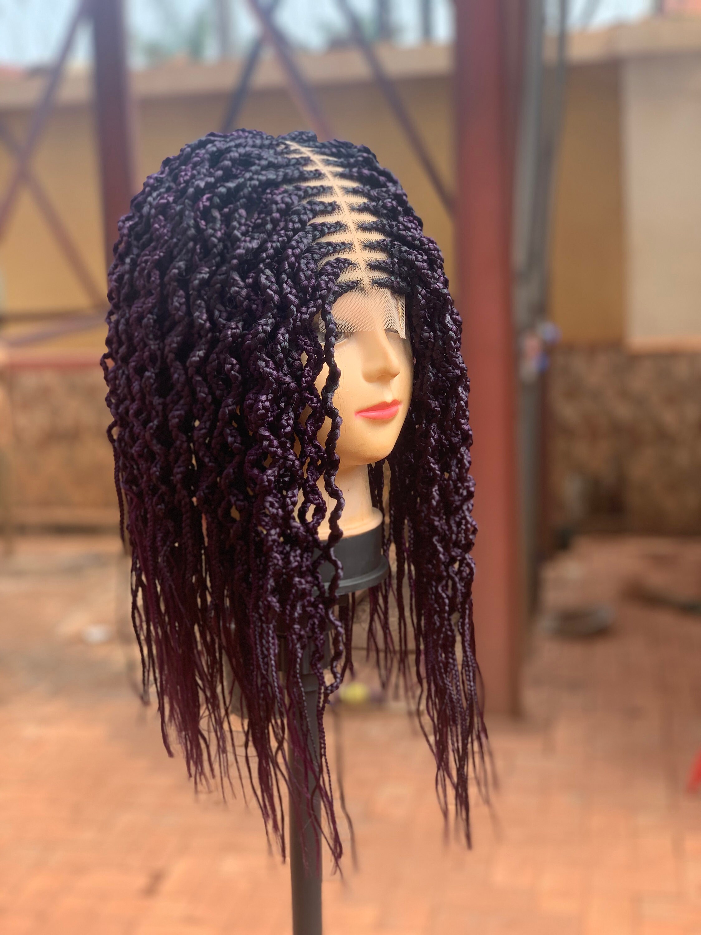 Senegalese twist wig, Ombré twist, Braids wig for Black women, Fulani –  Afrothrone