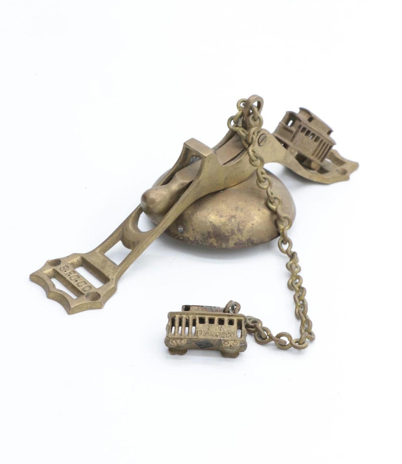 Brass San Francisco Cable Car Bell: Vintage 7.5