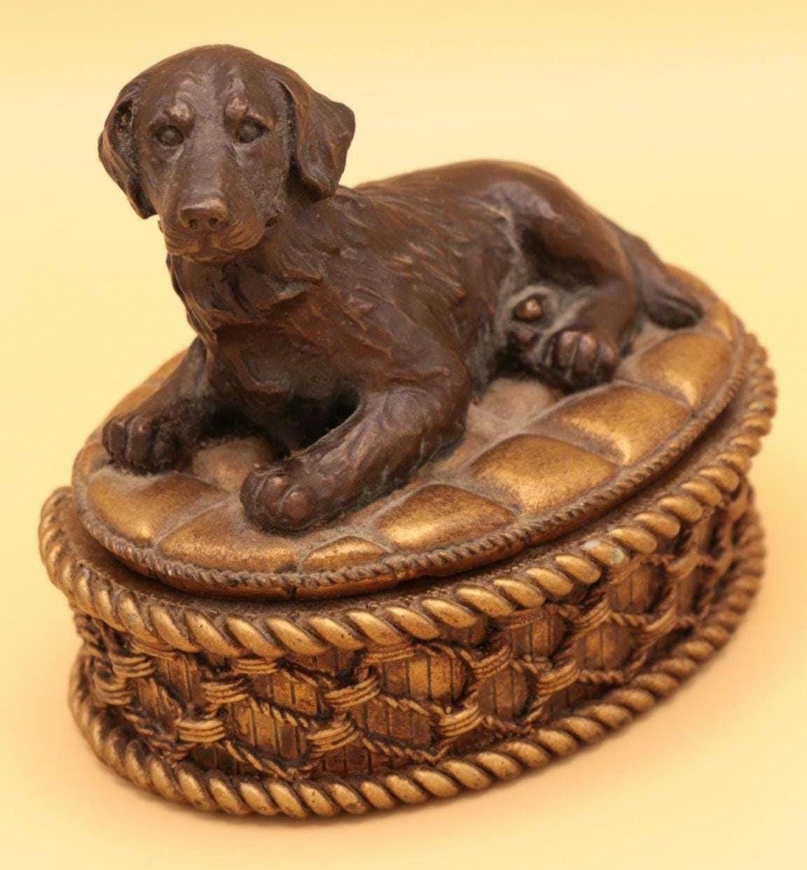 Vintage Dog Trinket Box - Etsy