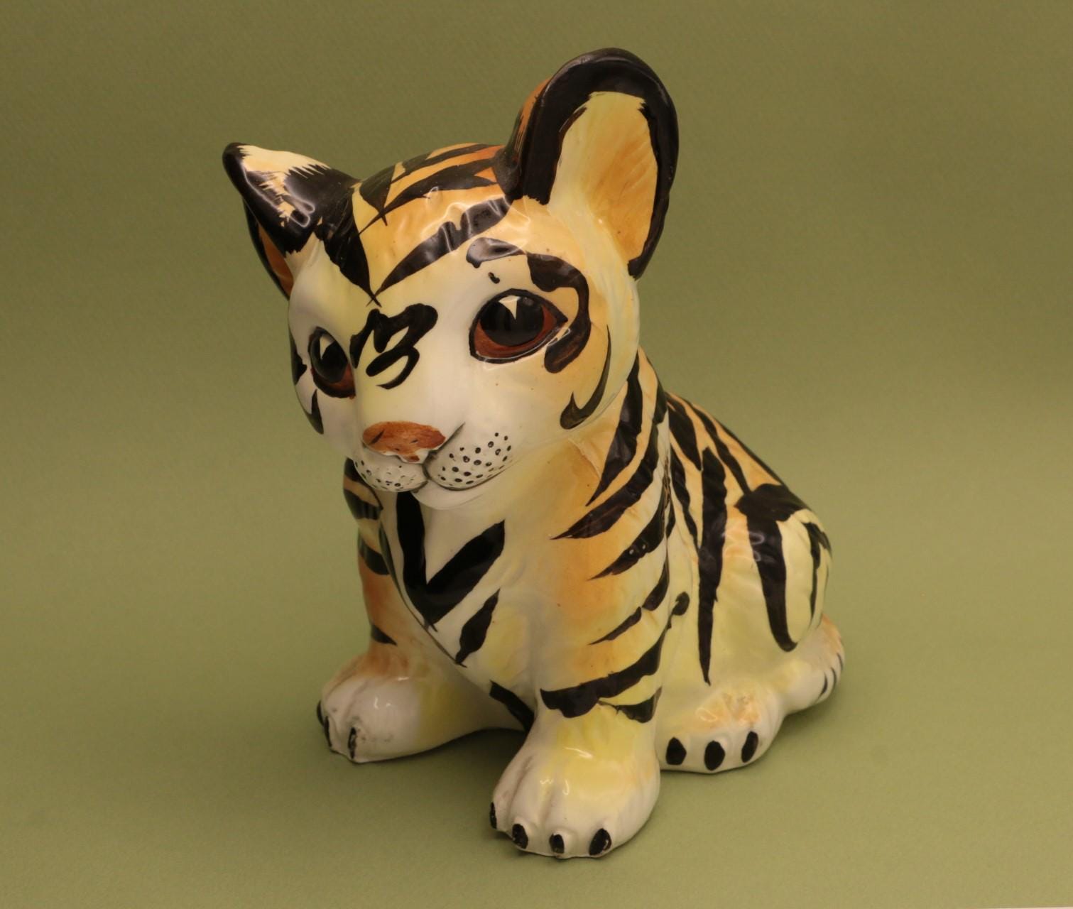 Ceramiche Ronzanイタリア製セラミックタイガー小 置物☆大幅値下げ Japan Ceramic Tiger - Etsy