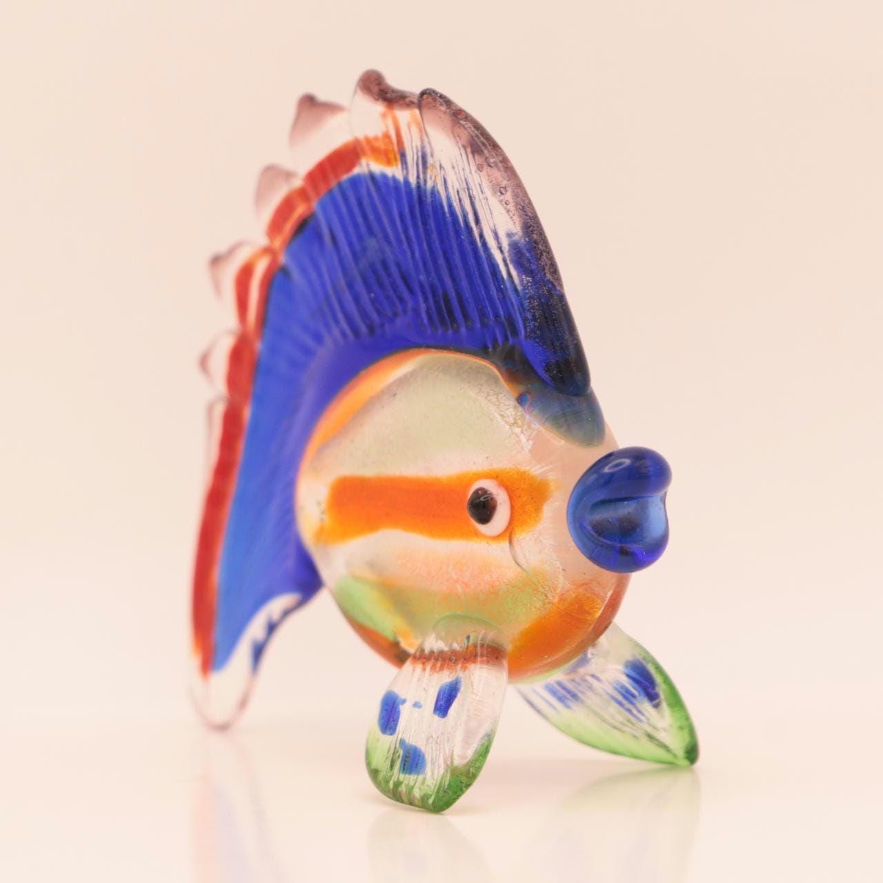 Fitz and Floyd Glass Fish Figurine “spike” – Glass Menagerie
