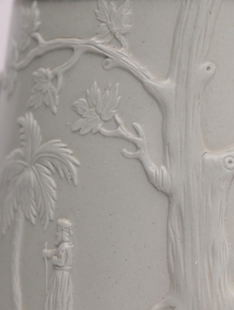 Jones & Walley Parian Ware Pitcher: 1841 Good Samaritan Relief Mid-size ...