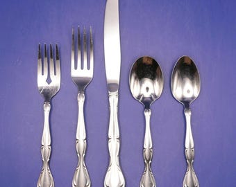 Oneida Cantata Stainless Steel Flatware – 5-Piece Place Setting or Individual Pieces
