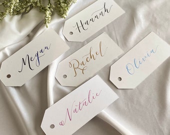 Calligraphy Custom Bridesmaid Gift Tags, Custom Bridesmaid Favor Tags, Personalized Gift Tags, Gift Bag Tag - ONE NAME ONLY