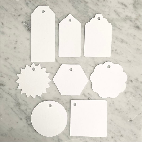 Blank Gift Tags, Set of 10 Gift Tags, Blank Tags for Gifts, Name Tags, Party Favors, DIY