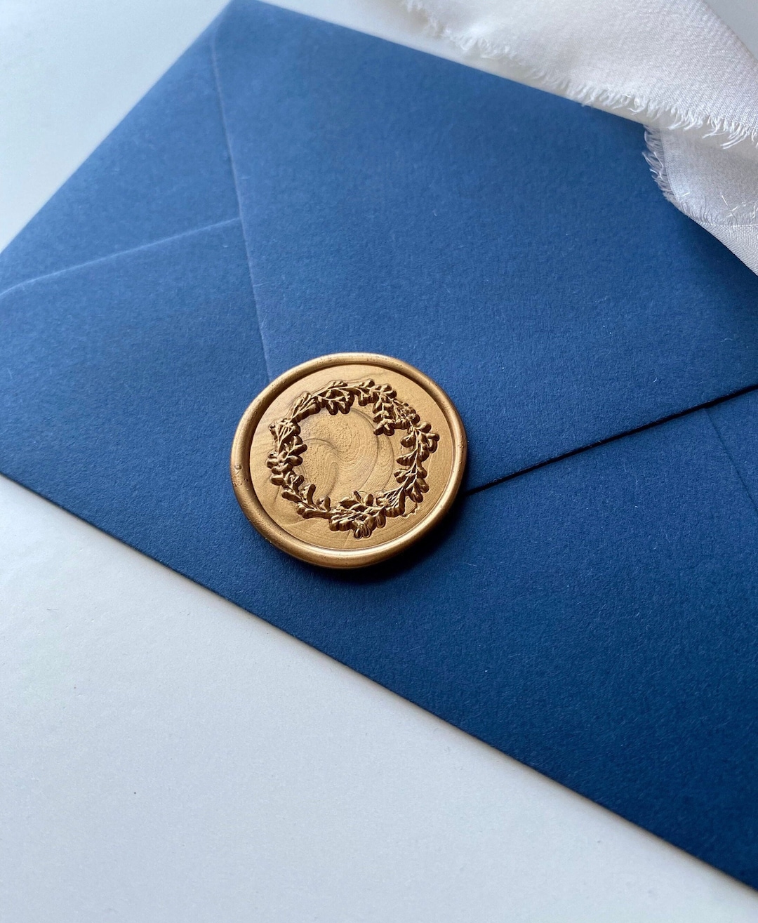 Set of 10 Gold Wax Seals, Self Adhesive Wax Seals, Wax Envelope Seals