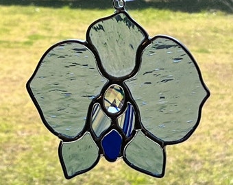 Stained Glass Suncatcher Kit - Orchid - includes jewel