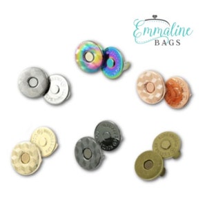 Magnetic Snap Closure - 3/4&quot; SLIM - Quilting Hardware for Bags - Multiple colors