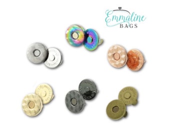 Magnetic Snap Closure - 3/4&quot; SLIM - Quilting Hardware for Bags - Multiple colors