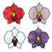 Stained Glass Pattern - Orchid Suncatcher - Pdf Download - Etsy