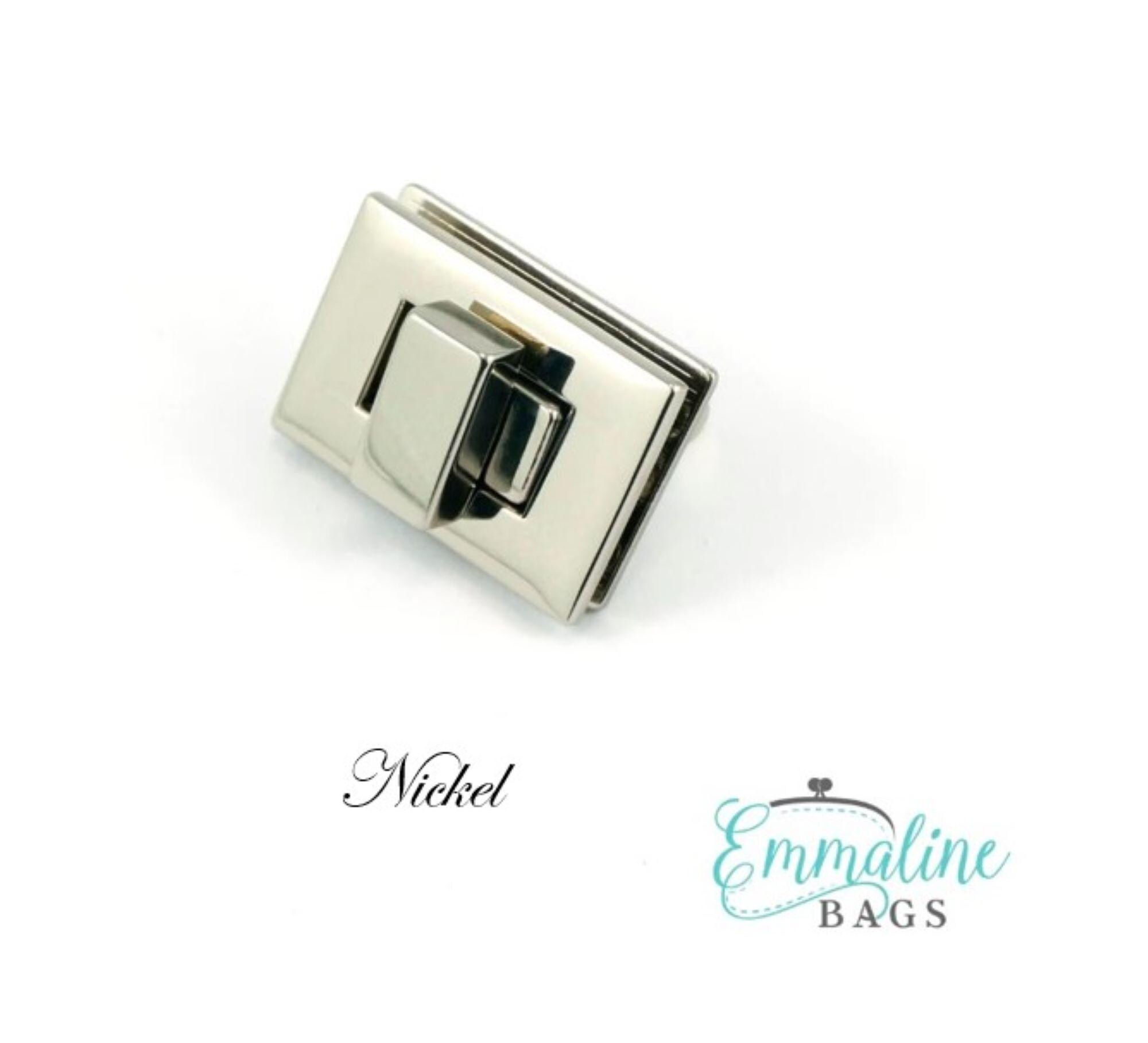 Rectangular Bag Lock - 1-1/2" - Quilting Hardware for Bags - Emmaline Bags - Multiple colors available