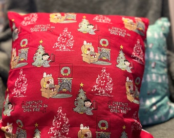 Winnie the Pooh and Snoopy Christmas Cushions