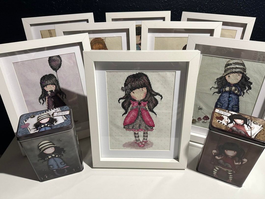 Ladybird Santoro Gorjuss Completed Cross Stitch Etsy