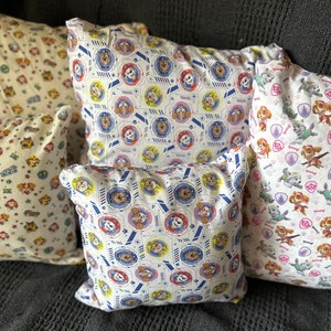 Paw Patrol Cushions - 30cm and 40cm Handmade cushions. Perfect for reading spaces, playrooms and bedrooms