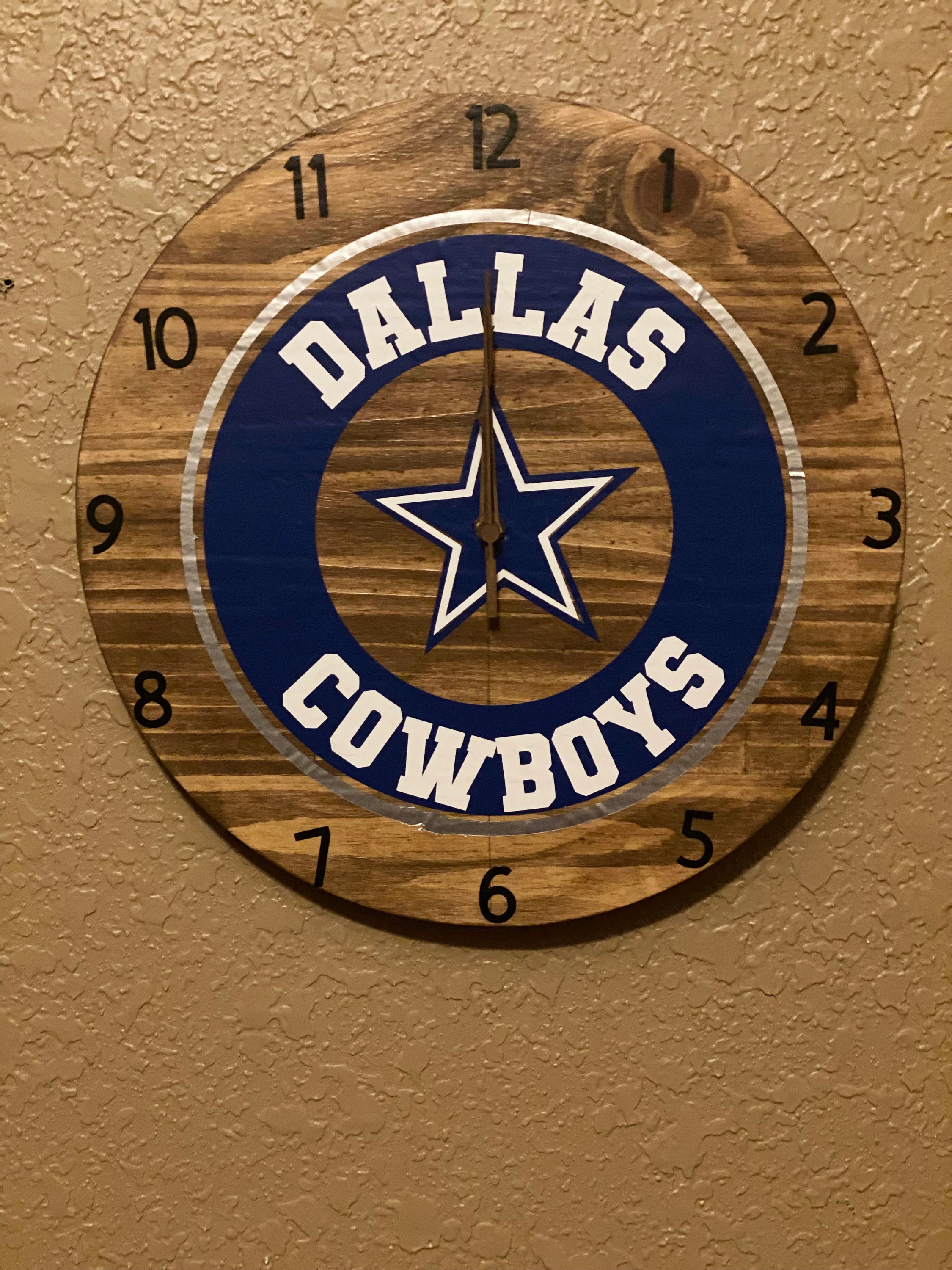 WOODEN NFL CLOCK - Etsy