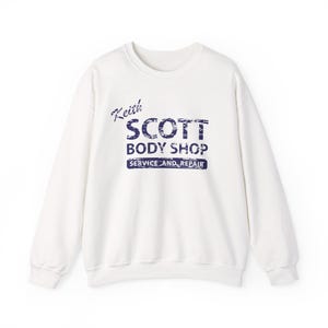 One Tree Hill Keith Scott Body Shop sweater met ronde hals, Tree Hill NC, OTH-sweater, unisex hoodie, zware mix trui, Tree Hill-fan