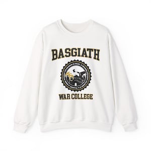 Dragon Rider Fantasy Sweatshirt, Basgiath War College Fourth Wing, Unisex Crewneck Jumper, Gift for Fantasy Lovers, Dragon Lover Apparel,