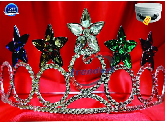 Masonic Freemason 5star OES Grand Matron Crown Silver Tone  display picture 3