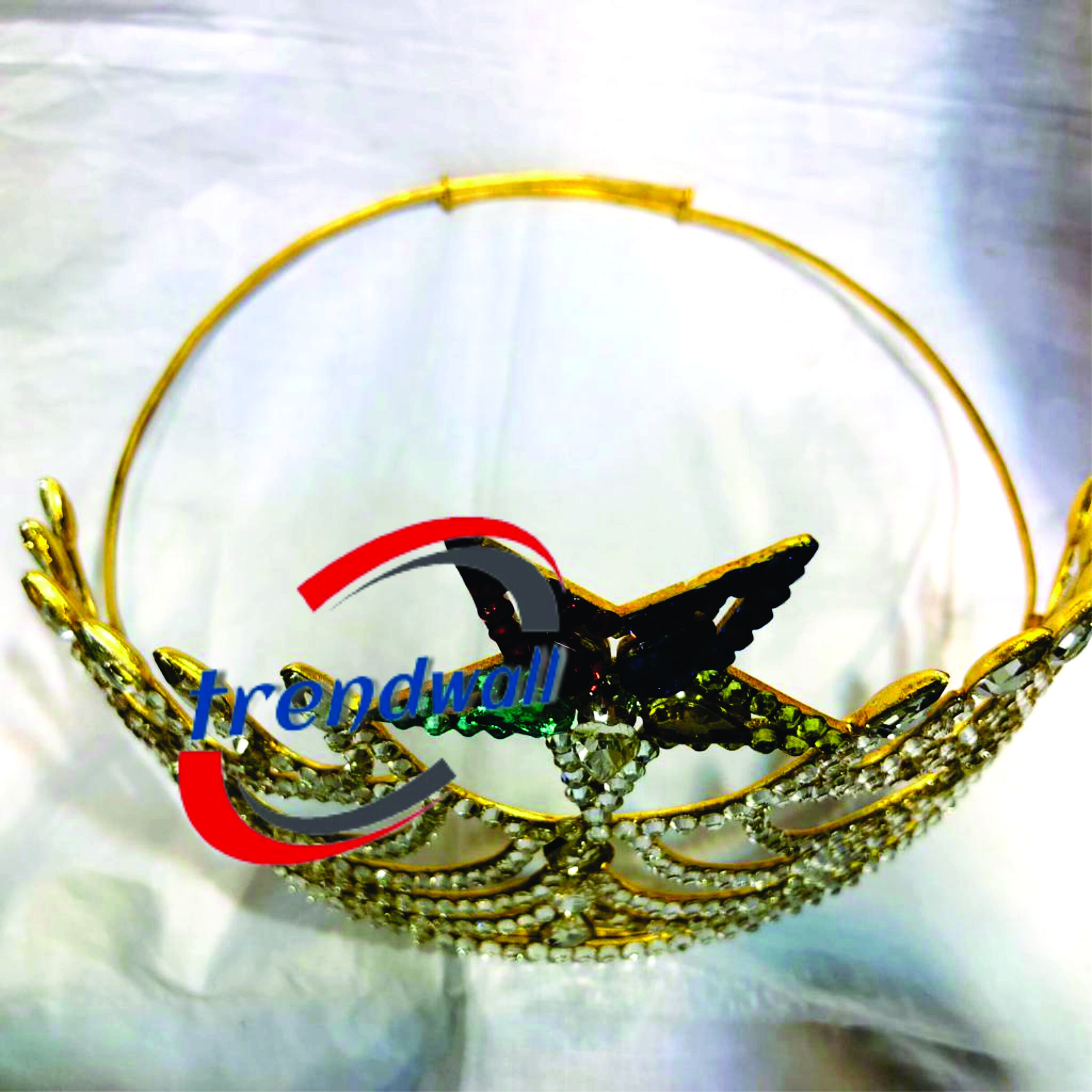 Freemason Masonic OES Grand Matron Gold TONE Rhinestones O.E.S