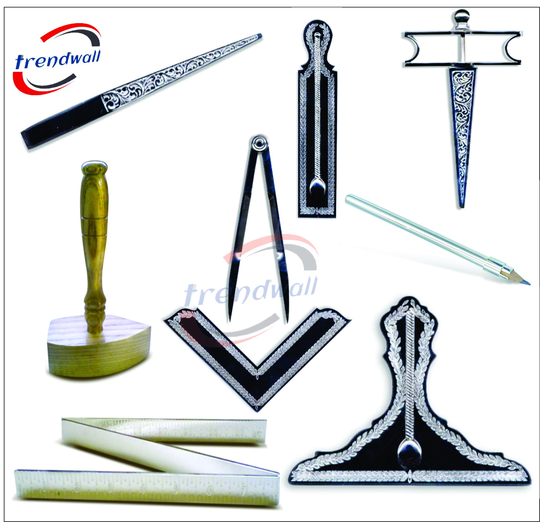 Masonic Freemason Working Tools Full Size Metal Brass Made Best Quality