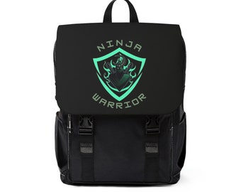 Ninja Warrior Unisex Casual Shoulder Backpack
