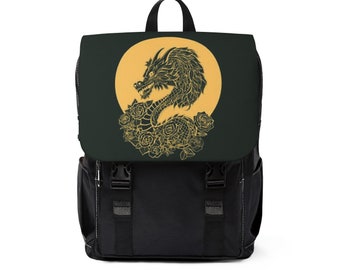 Dragon Unisex Casual Shoulder Backpack