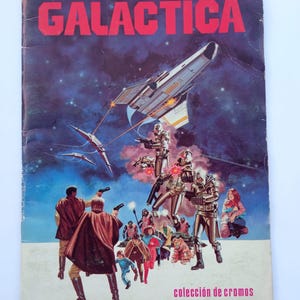 Spectaculair album van Cromos, Trading Cards of Cards, COMPLETE, GALACTICA, uitgeverij Maga uit 1979.