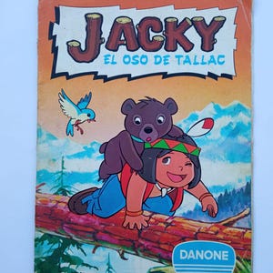 Spectaculair album met stickers, ruilkaarten of kaarten, COMPLEET, van JACKY, El Bosque de TALLAC, van Danone uit 1978.