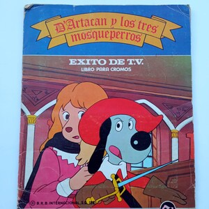 Spectaculair album met stickers, ruilkaarten of kaarten, COMPLEET, van DARTACAN en de drie MOSQUEPERROS, van B.R.B. uit 1981.