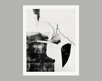 Signed Fine Art Giclée Print, Abstract Minimalist, Canadian Artist Jamie Drouin, Topographies 13